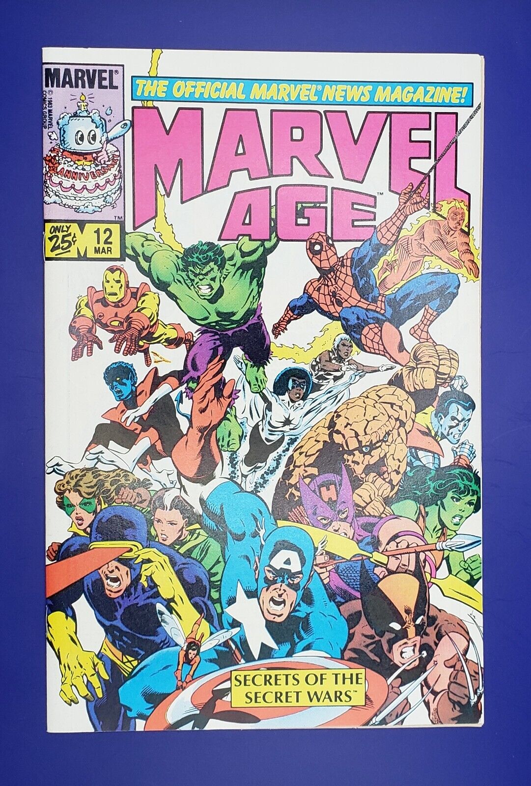 Marvel Age #12 Spider-man Black Suit Concept Art Pre-Dates ASM 252 - 1984 VF/VF-