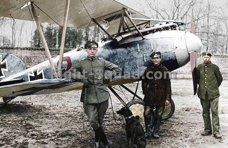 WW1 World War one Great War Photo Picture German Pilot and Fighter plane 3961