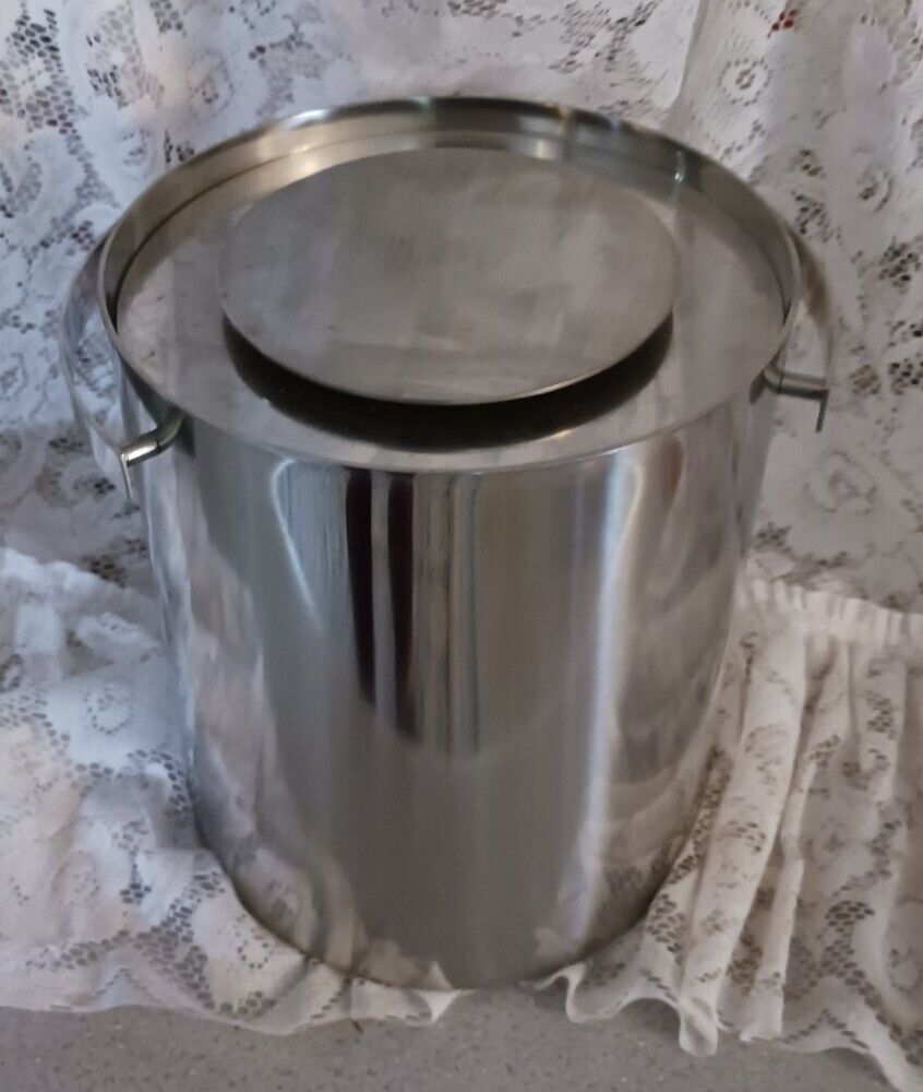 Vintage Stelton Cylinda Line Stainless Steel Ice Bucket Arne Jacobson Denmark