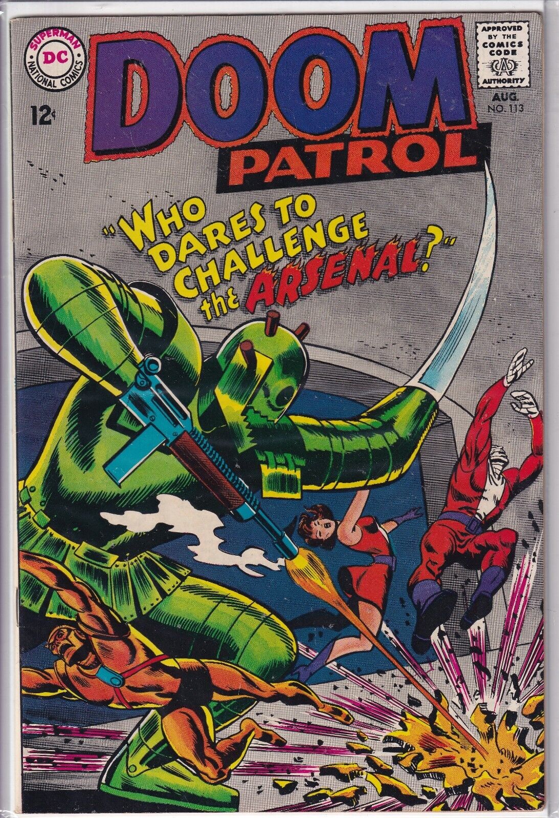 Doom Patrol #113 7.5 VF- DC Comics 1967