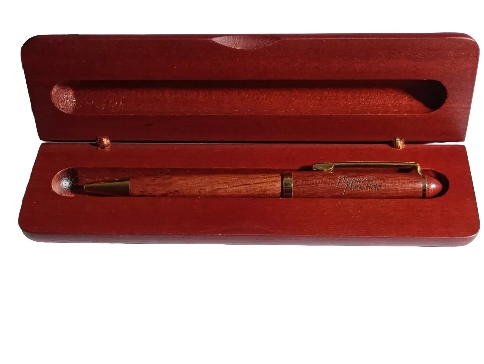 Rosewood Wooden Pen With Case From The Phoenix Park Hotel