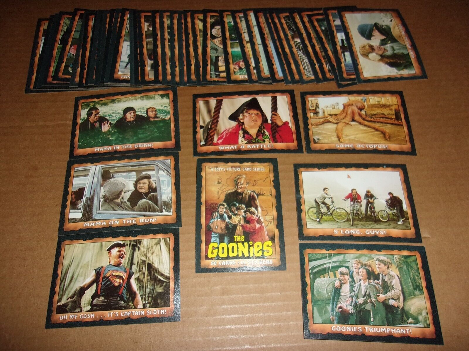 1985 Topps The Goonies Movie 44 Different Trading Cards 1/2 Set Nm/Mt Fr Vending