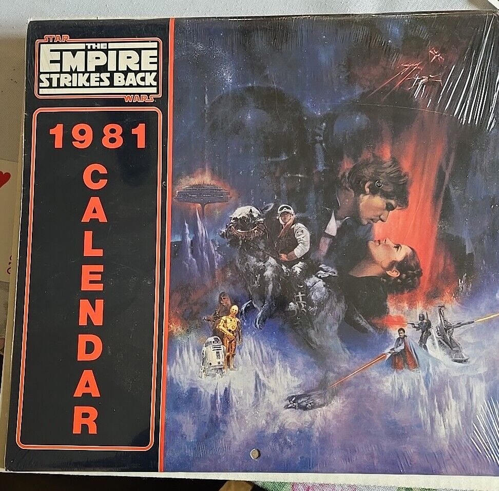 1981 STAR WARS CALENDAR * EMPIRE STRIKES BACK * In Original Package