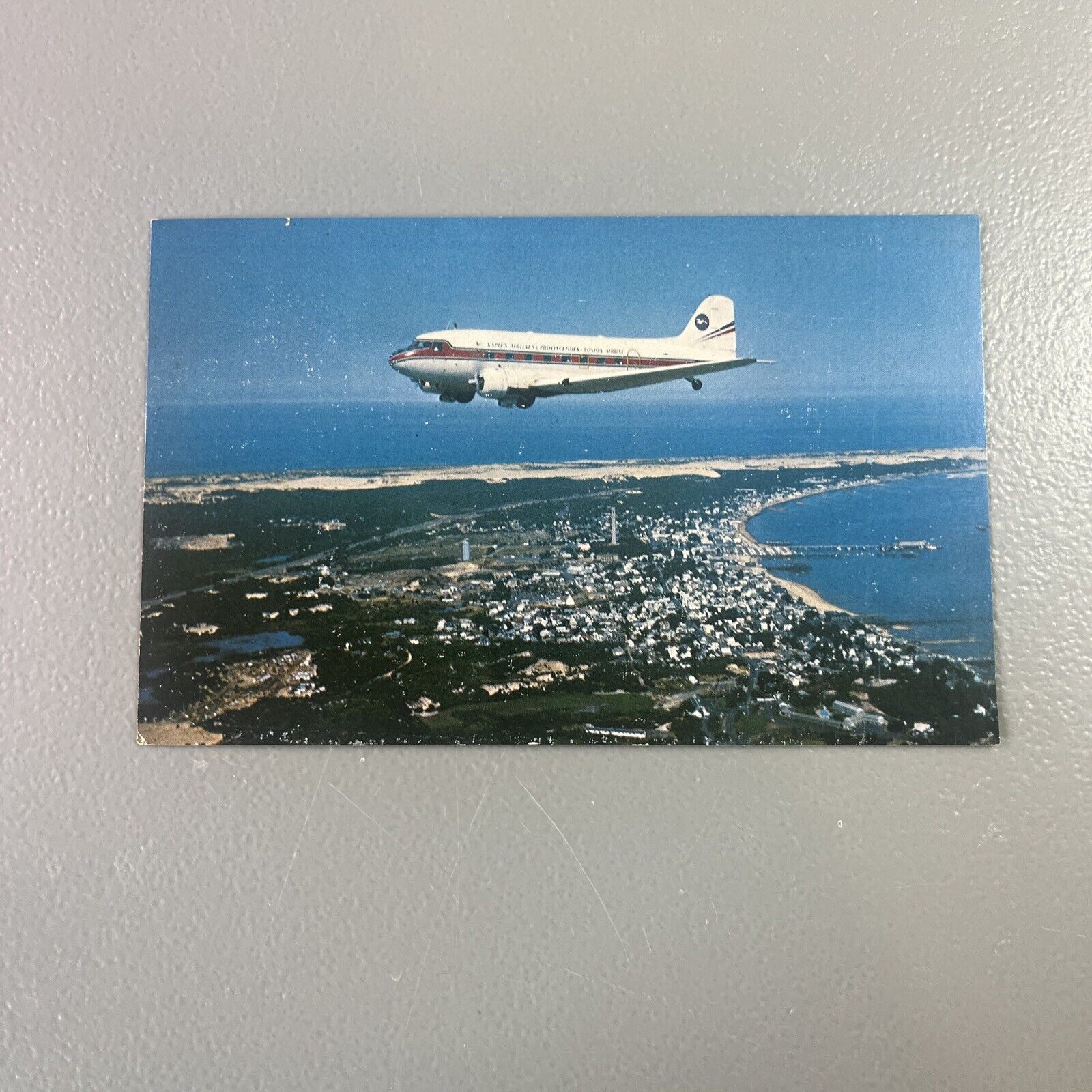 PROVINCETOWN, MA MASS~Naples Airlines to Boston~Aerial View Of Ptown