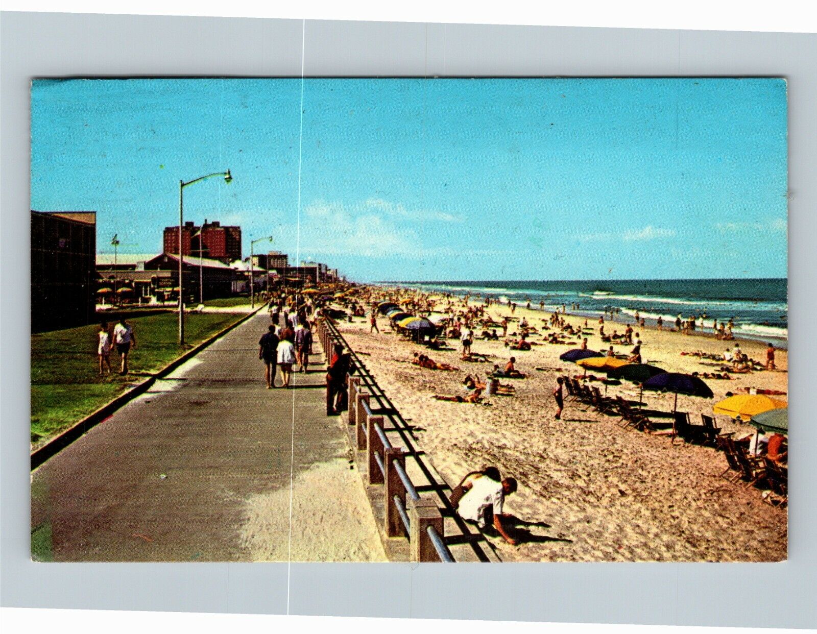 Virginia Beach VA, Swimming, Boardwalk, Ocean Surf Vintage Virginia PostcardÂ Â 