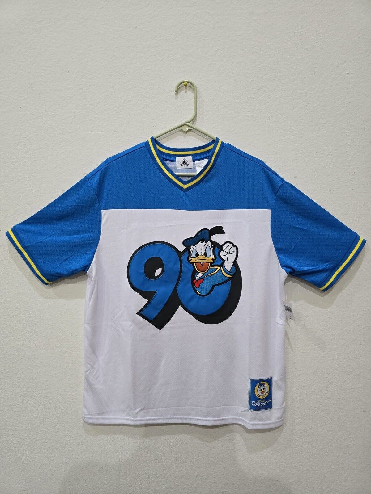 2024 Disney Parks Donald Duck 90th Anniversary Football Jersey New. Size M