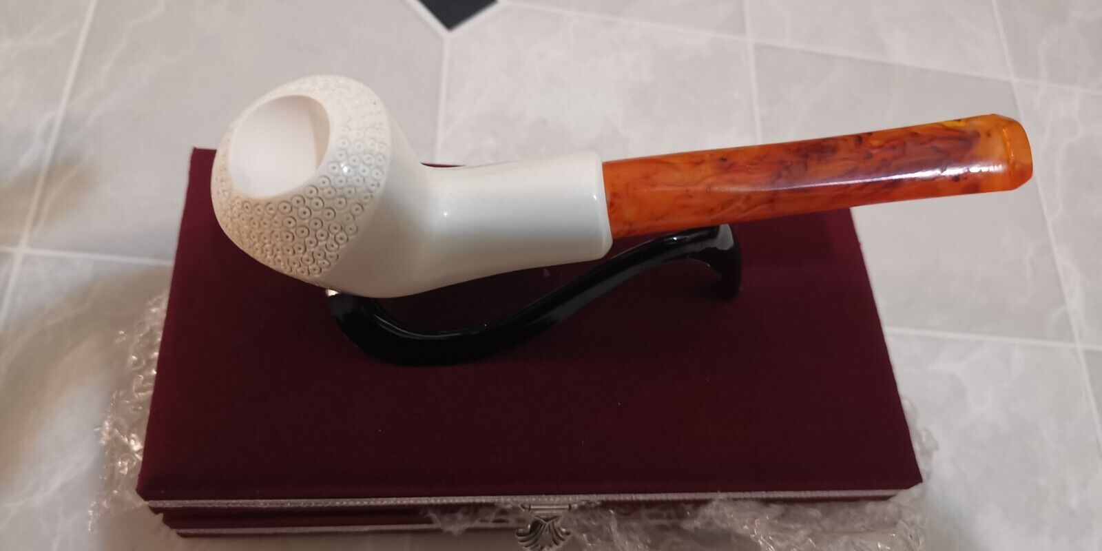 NEW  high quality Turkiye  Meerschaum  Pipe With Box