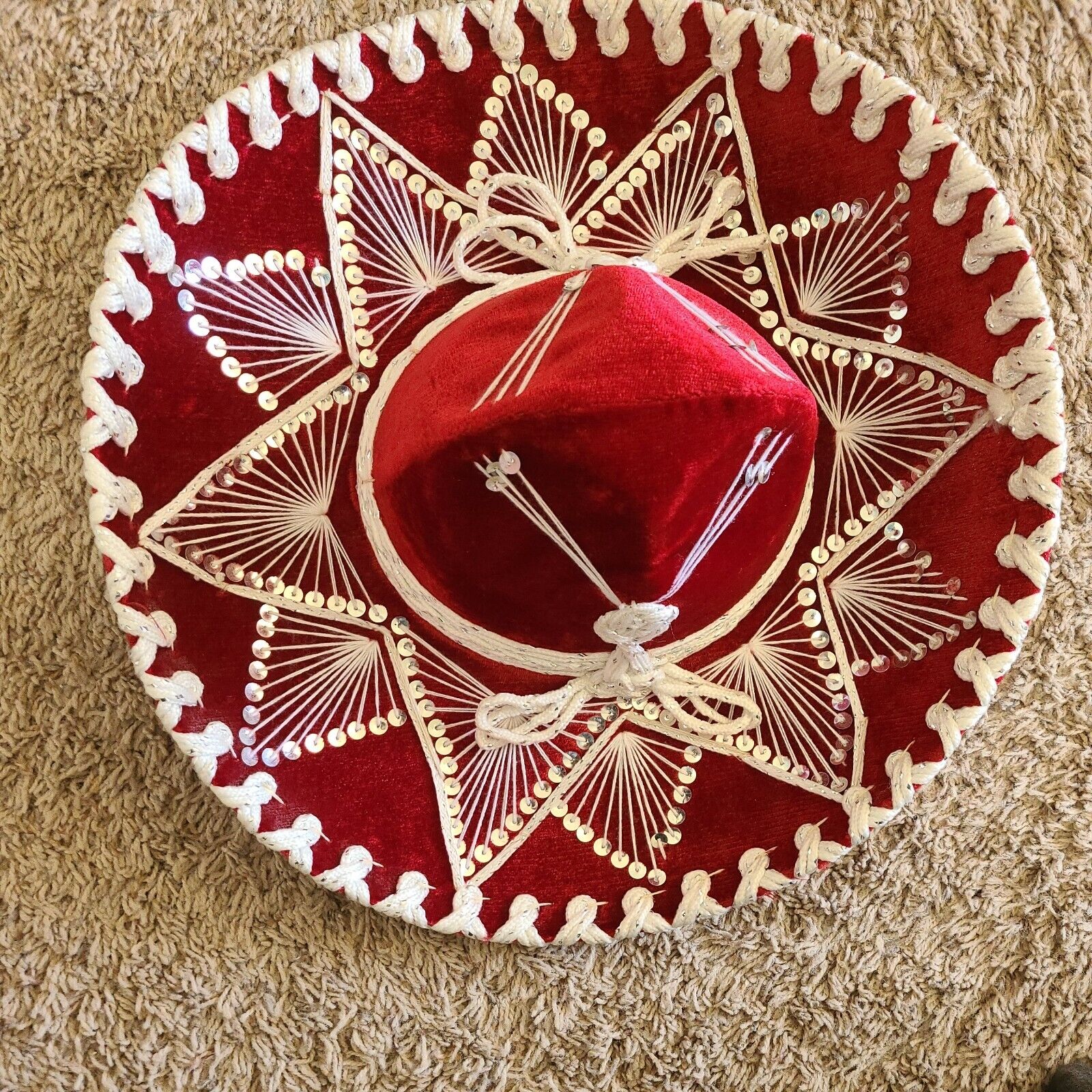  Youth Belri Authentic Mexican Mariachi Sombrero red. Stunning piece