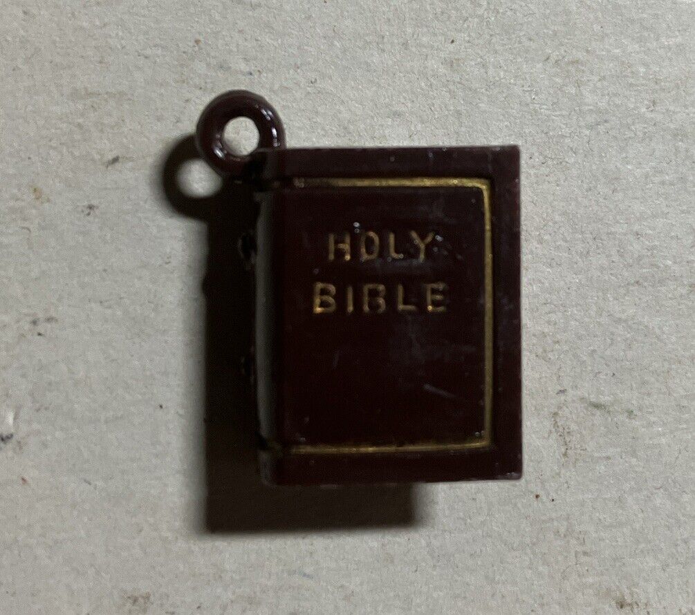 Vintage The Lord\'s Prayer Charm View Lens Style RARE Old Religious