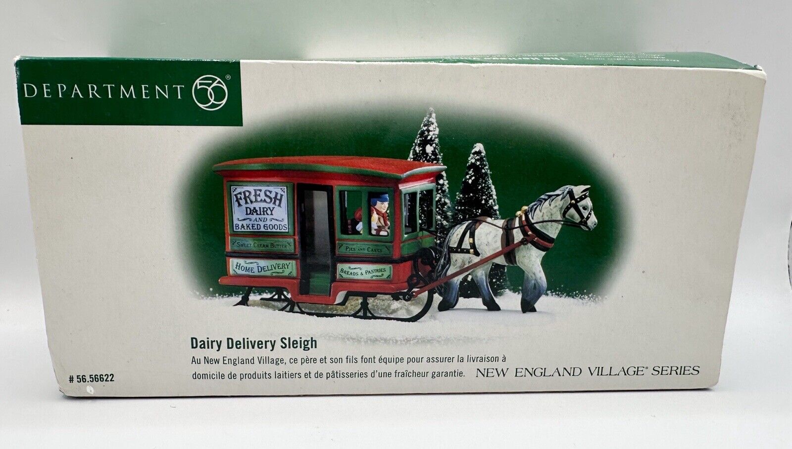 Department Dept 56 New England Village Dairy Delivery Sleigh 56622