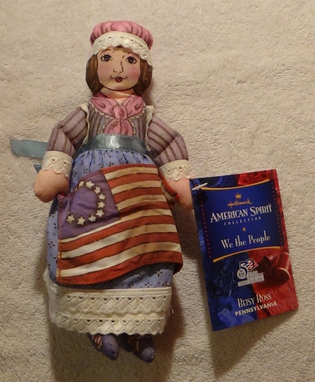 NWT Betsy Ross Hallmark American Spirit Collection We the People 2000 Doll