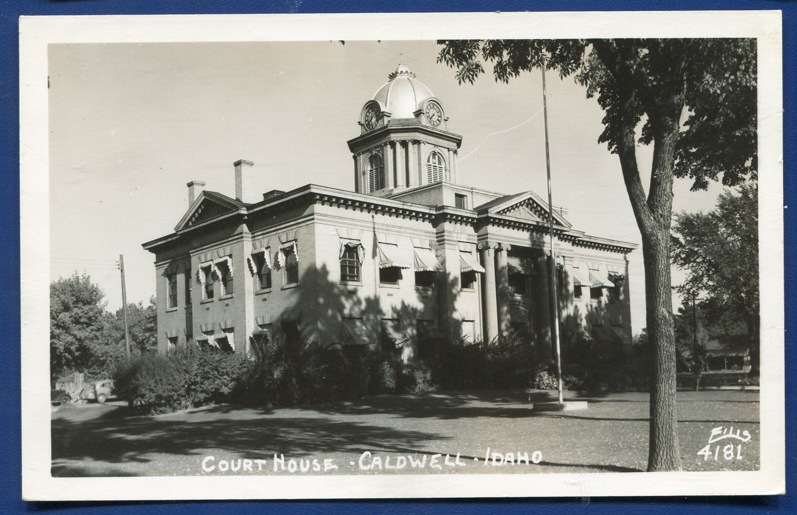 Court House Caldwell Idaho id real photo postcard RPPC