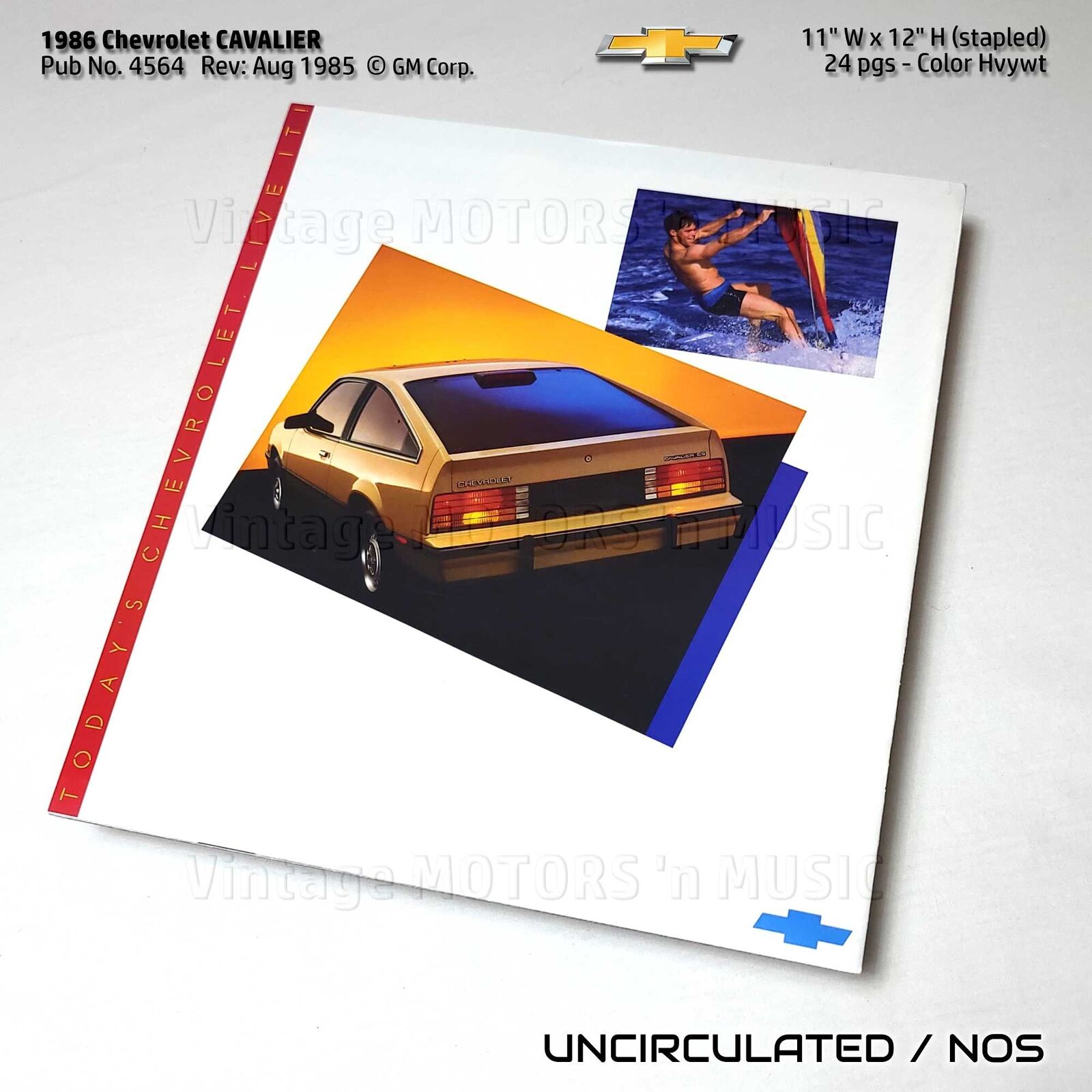 UNCIRCULATED 1986 Chevrolet Cavalier 24 pg Color Brochure 11\