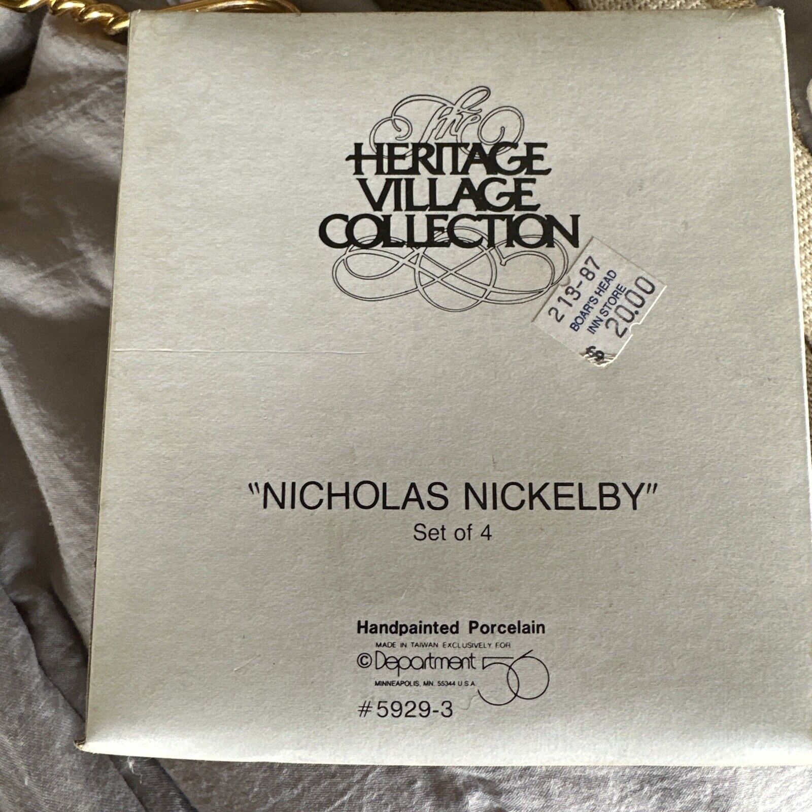 Christmas Dept 56 Heritage Village Collection Figures Nicholas Nickelby #5929-3