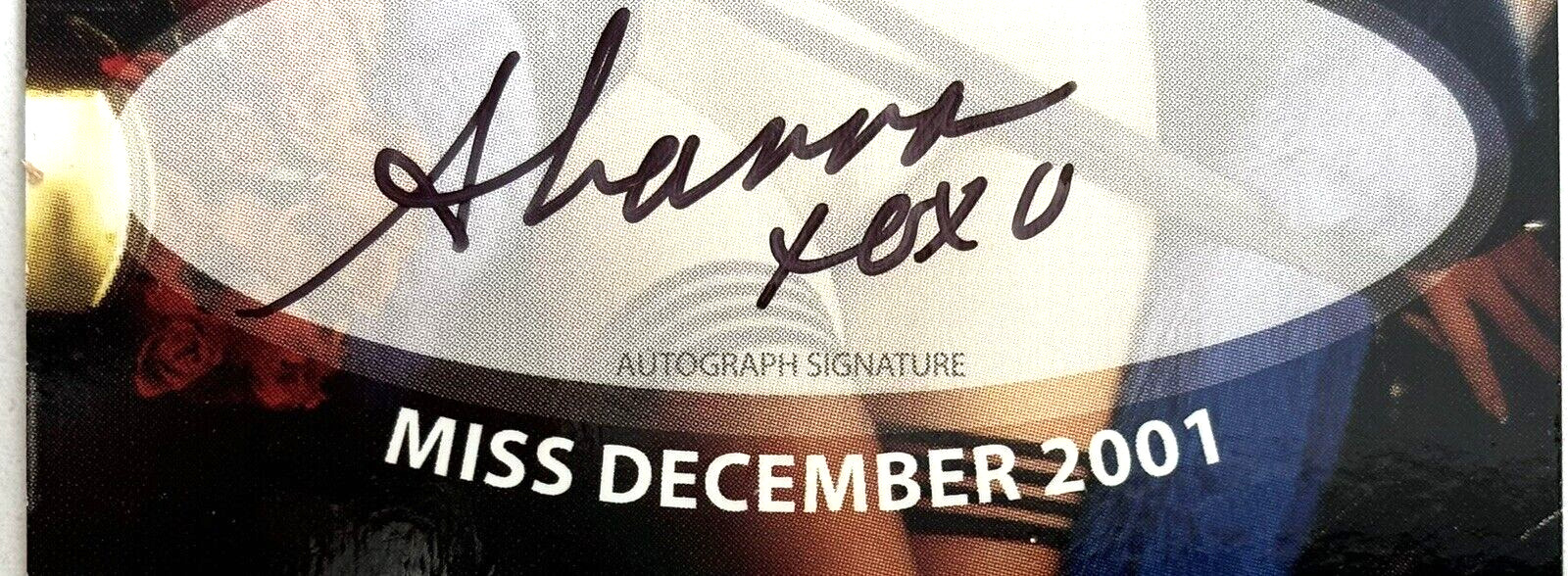 Playboy Auto/Signature Card ~ SHANNA MOAKLER ~ Playmate DECEMBER 2001 ~ #11/30