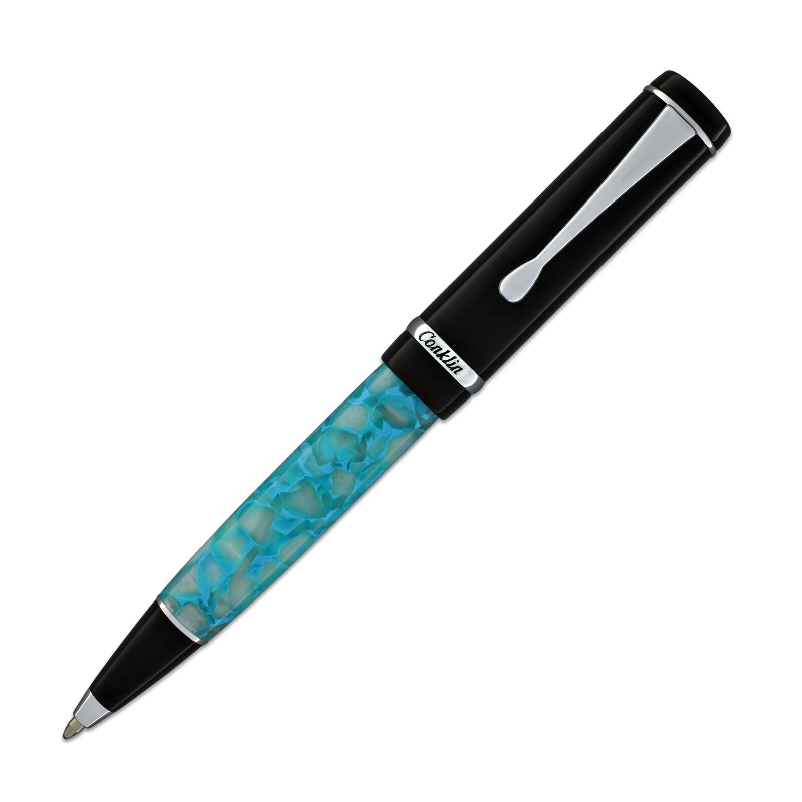 Conklin Duragraph Ballpoint Pen in Turquoise Nights NEW in box CK45345