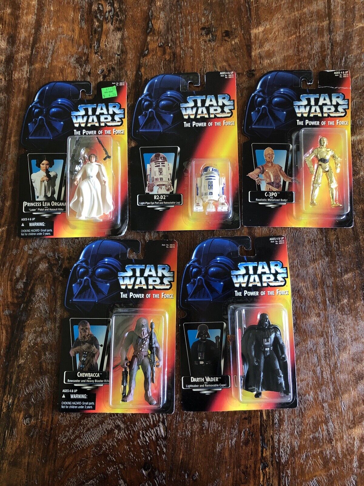 1995 Lucas Films/Kenner Star Wars Power Of The Force Action Figures Lot Of 5