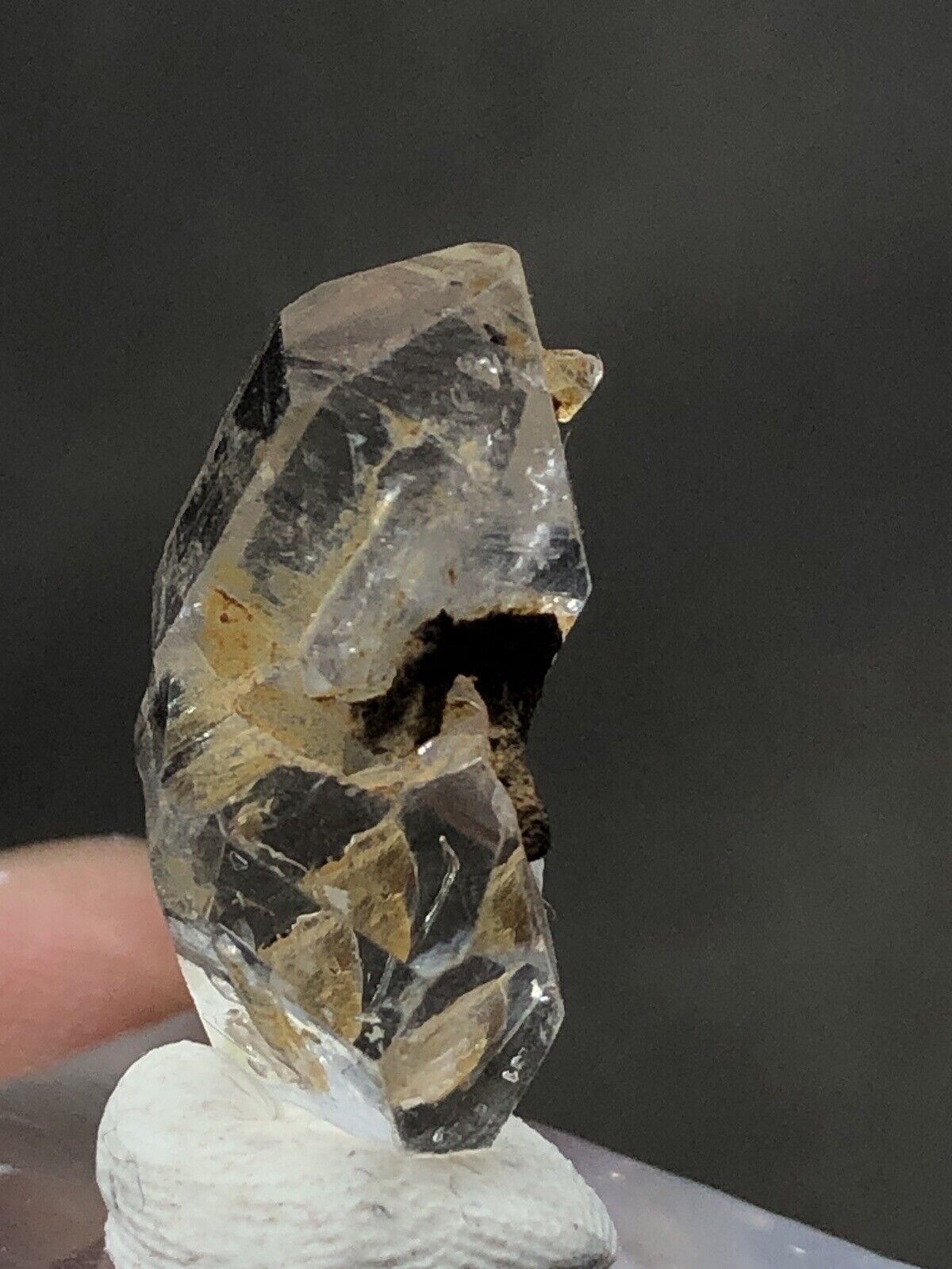 Raw Unique Inclusion Window Quartz Crystal, 17 Carat From Pakistan