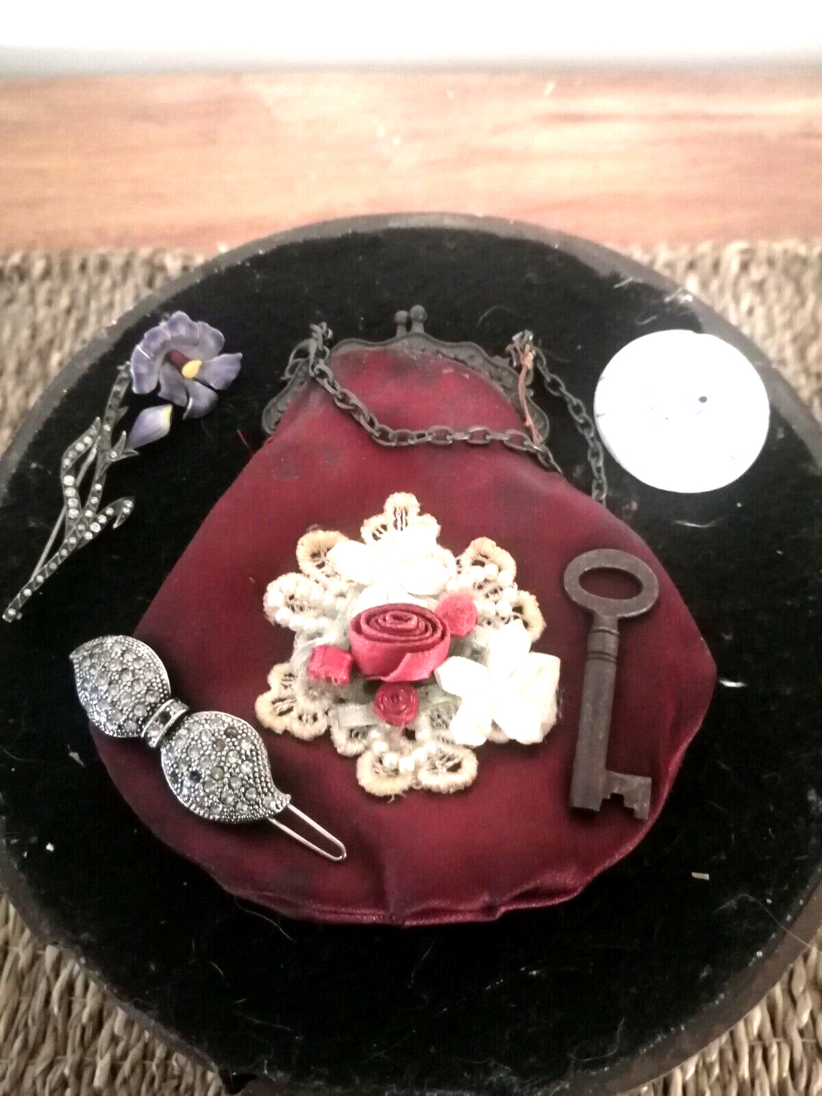 Victorian Haunted Silk Purse Containing Her Personal Items, Positive Energy