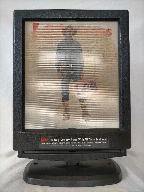 RARE Lee RIDERS Vintage Sign Board Store Display Good Condition