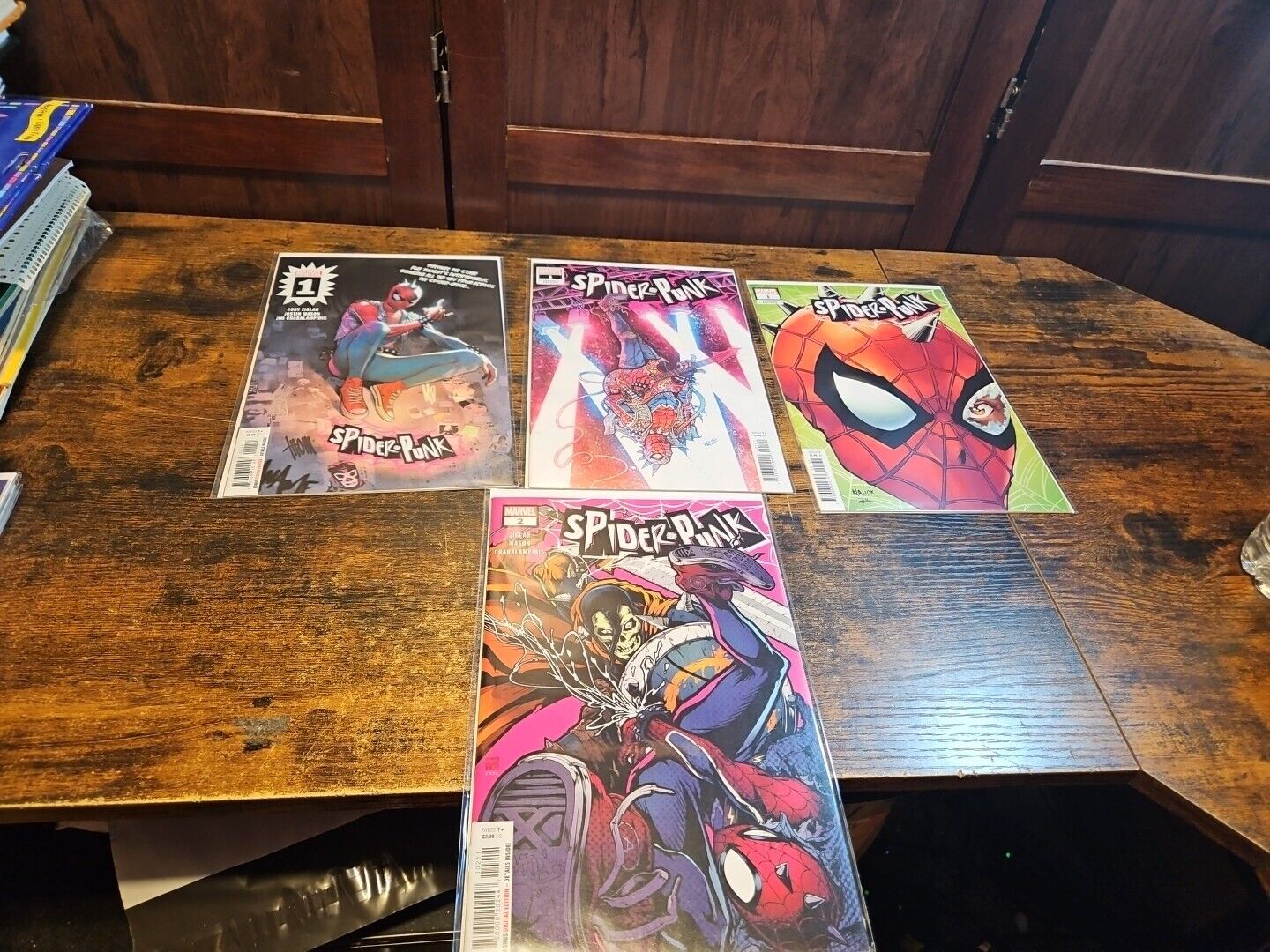 Lot Of 3 Spider-Punk #1 2022 1st Solo Series 1st Appearance Taskmaster & #2 #CB2