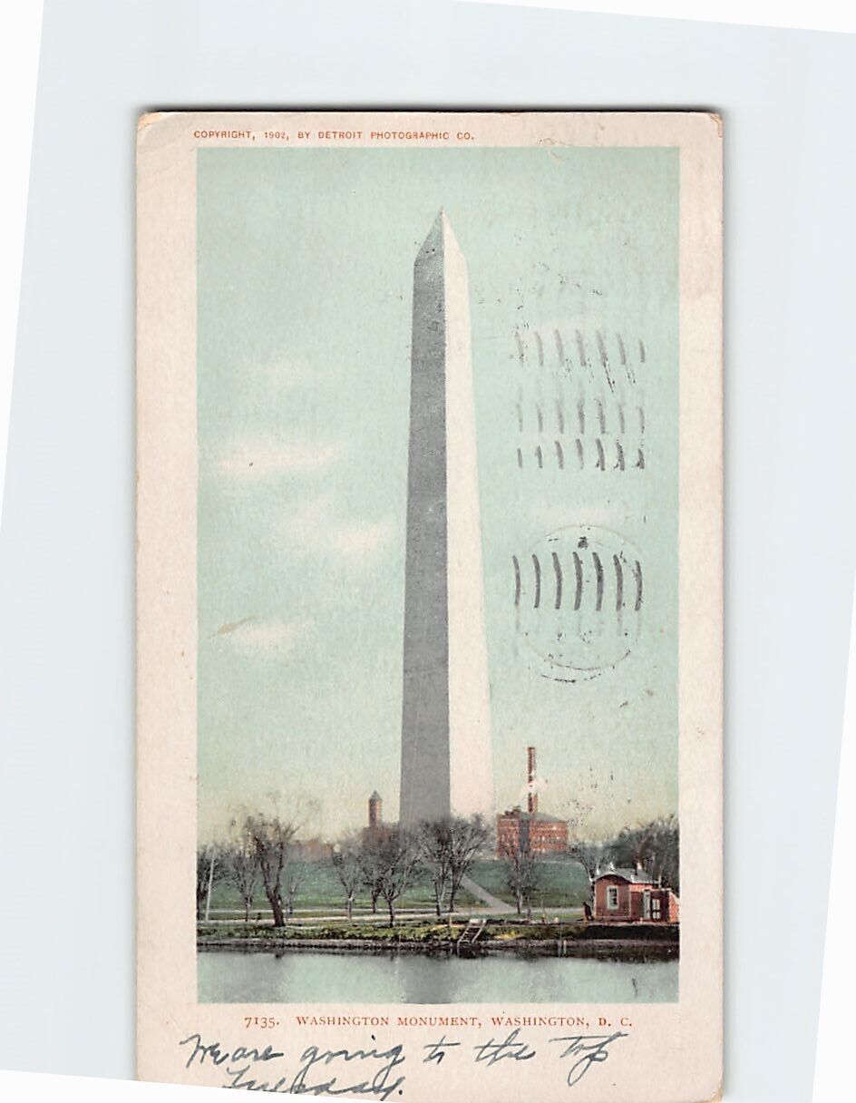 Postcard The Washington Monument Washington DC USA North America