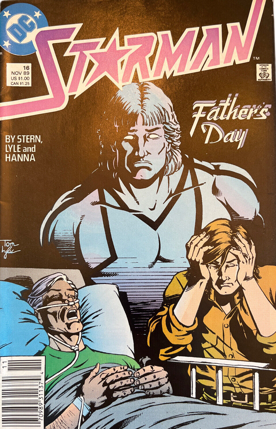 Vintage  DC Comics Copper Age Starman No 16 1989 FATHERS DAY Color Comics