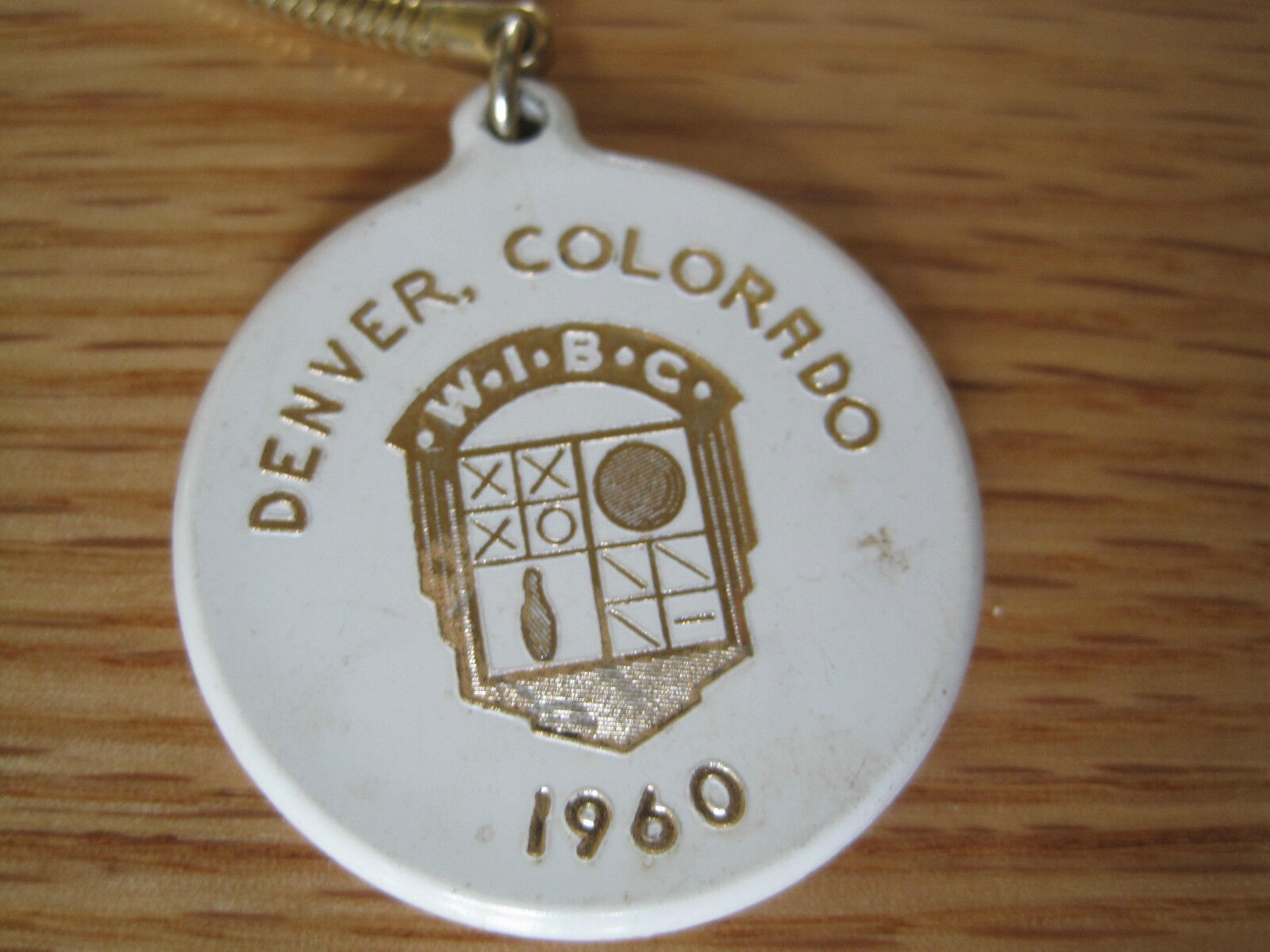 1960 Key Chain W I B C WIBC Bowling Denver Colorado Vintage 