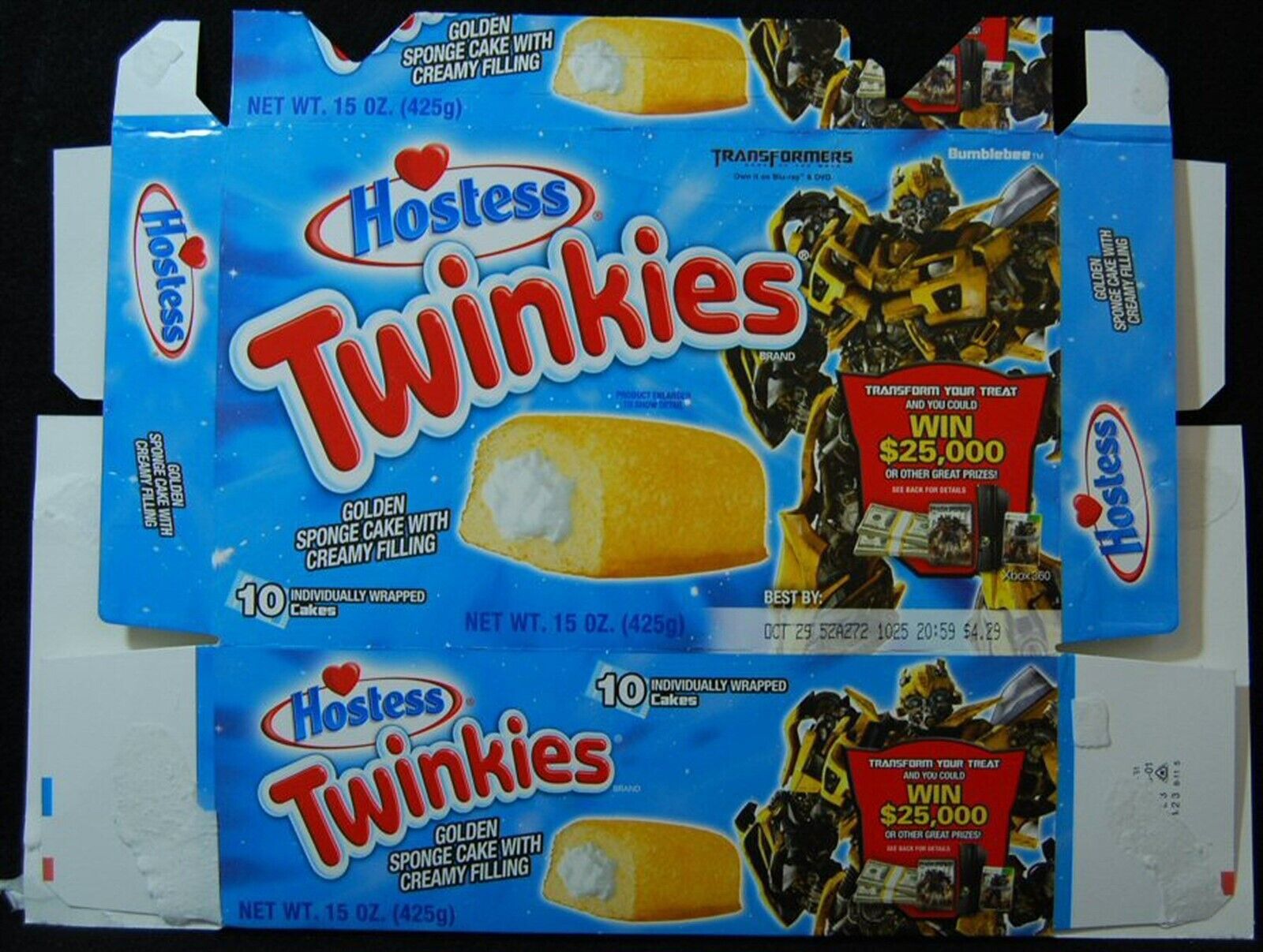 [ Hostess Twinkies Box - Transformers Bumblebee - Limited Edition TWINKIES  ]