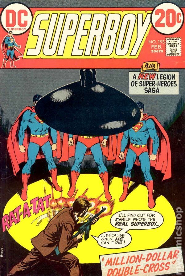 Superboy #193 VG 1973 Stock Image Low Grade
