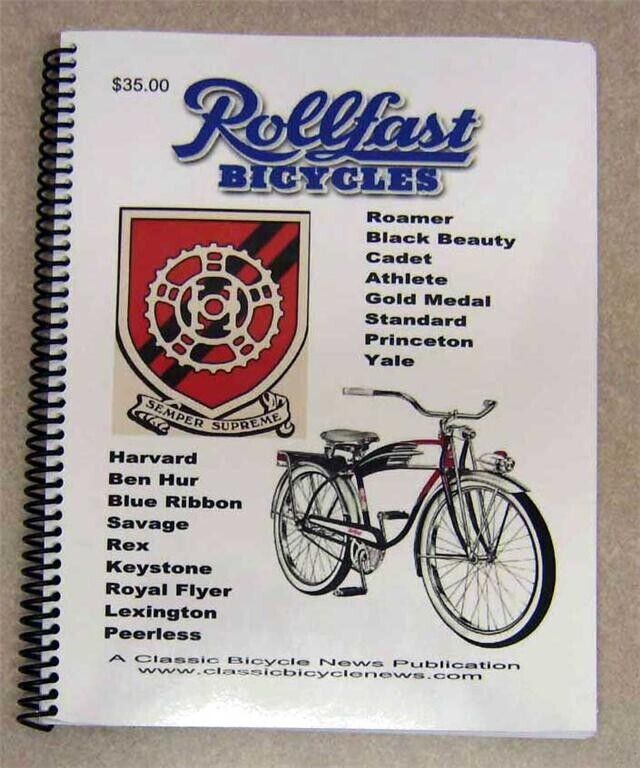 classic ROLLFAST Bicycle BOOK DP Harris HP Snyder for antique bikes