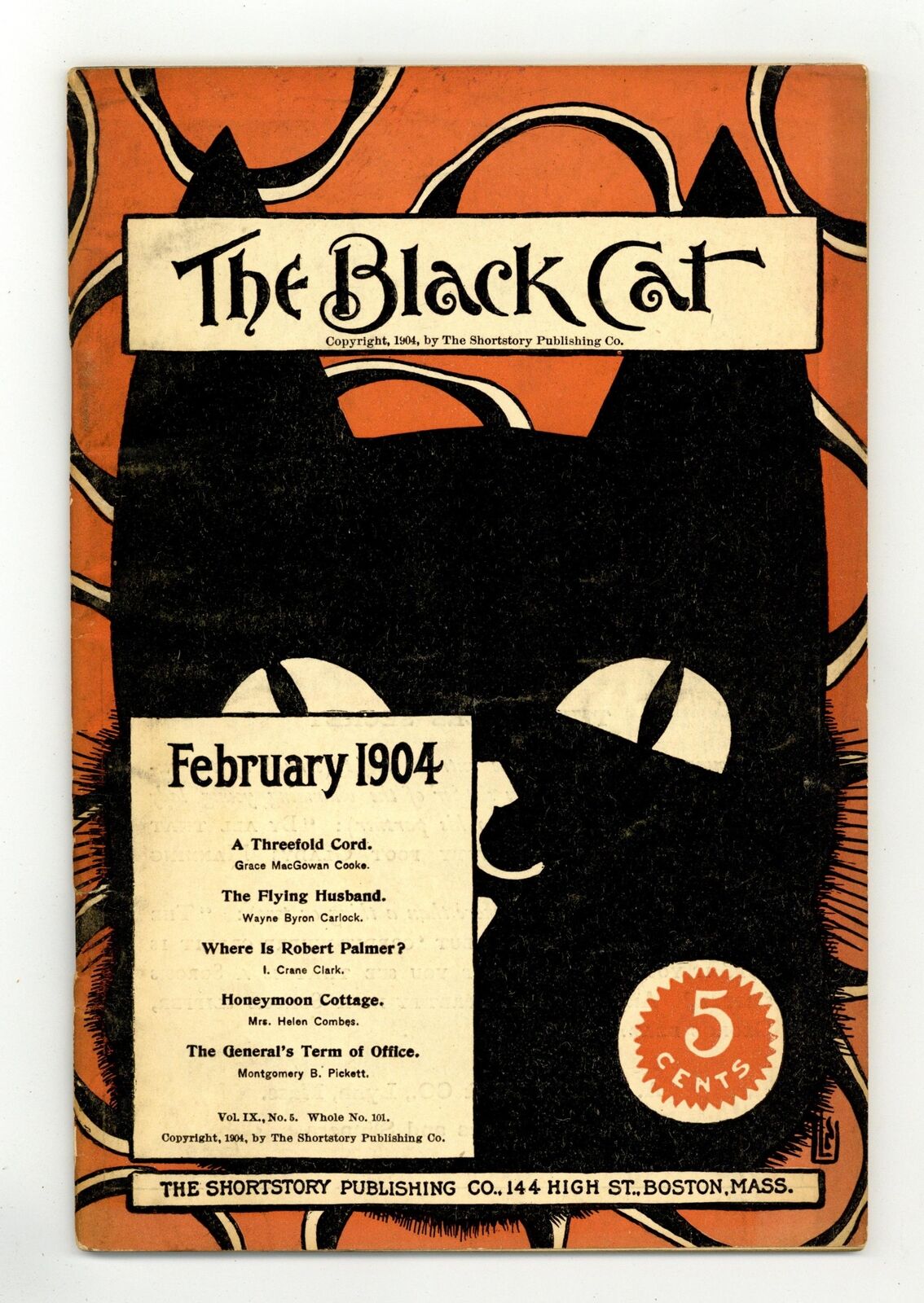 Black Cat Feb 1904 Vol. 9 #5 VG- 3.5