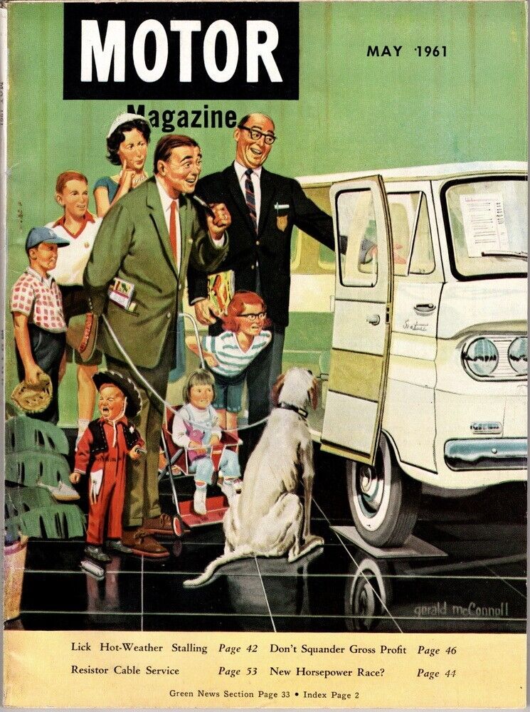 6 Motor Magazines, May, 1961, Apr 1952, Apr 1958, May, 1958, Apr 1961, June 1961