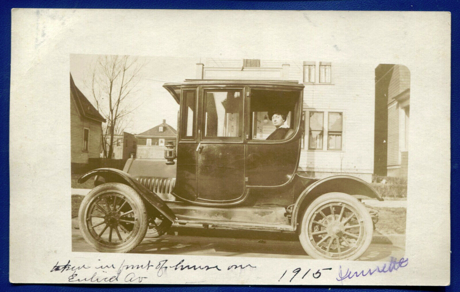 Old 1915 Dennett Automobile Auto Real Photo Postcard