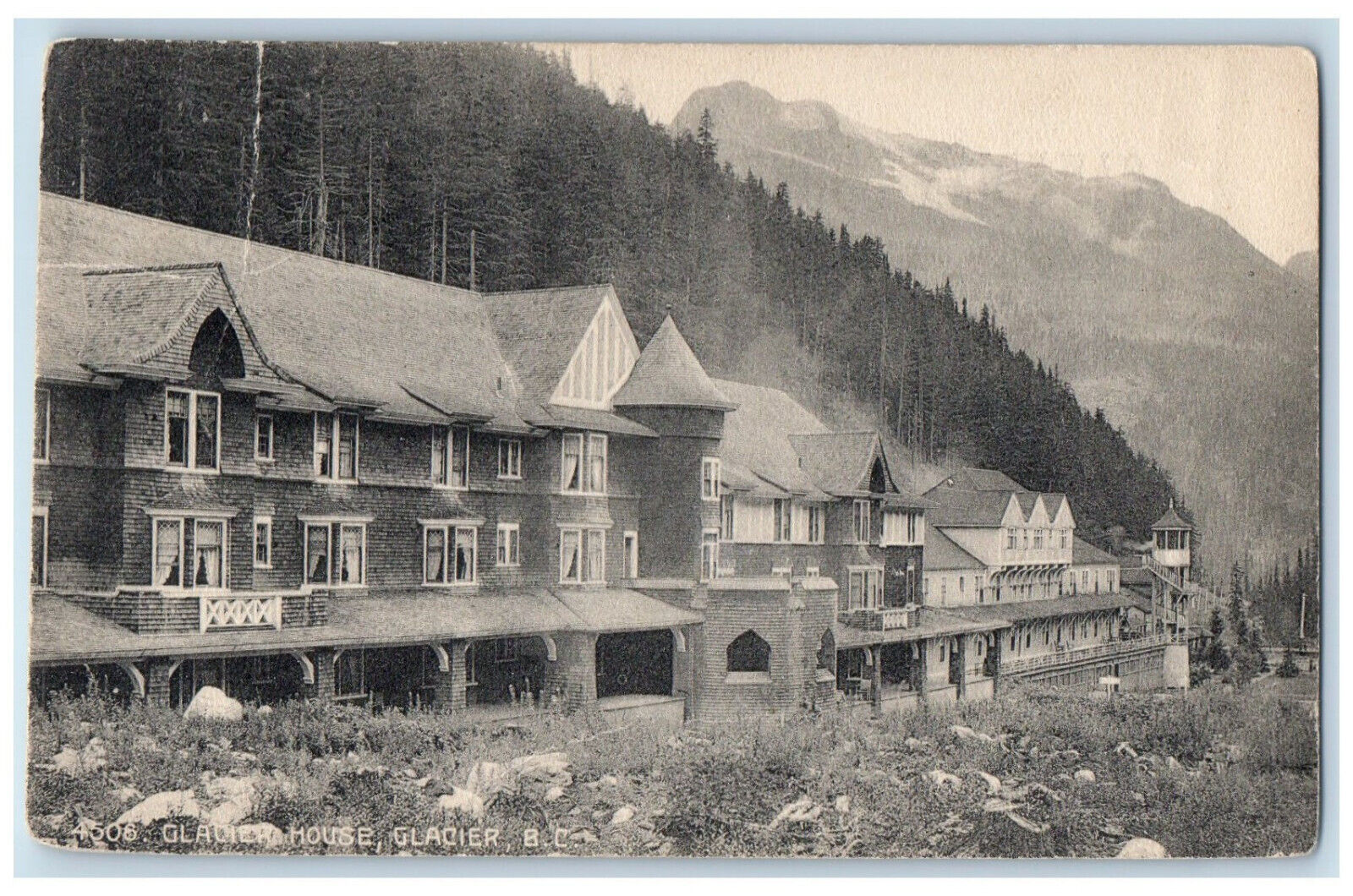 1922 Glacier House Glacier British Columbia Canada Antique Postcard