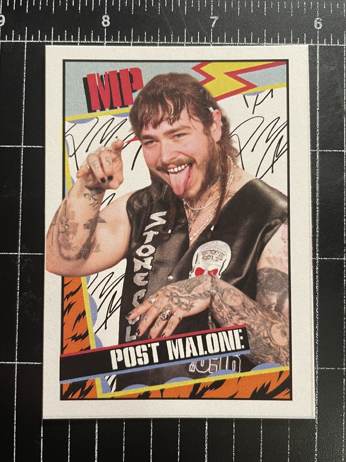 Post Malone Custom Wrestling Style Trading Card By MPRINTS