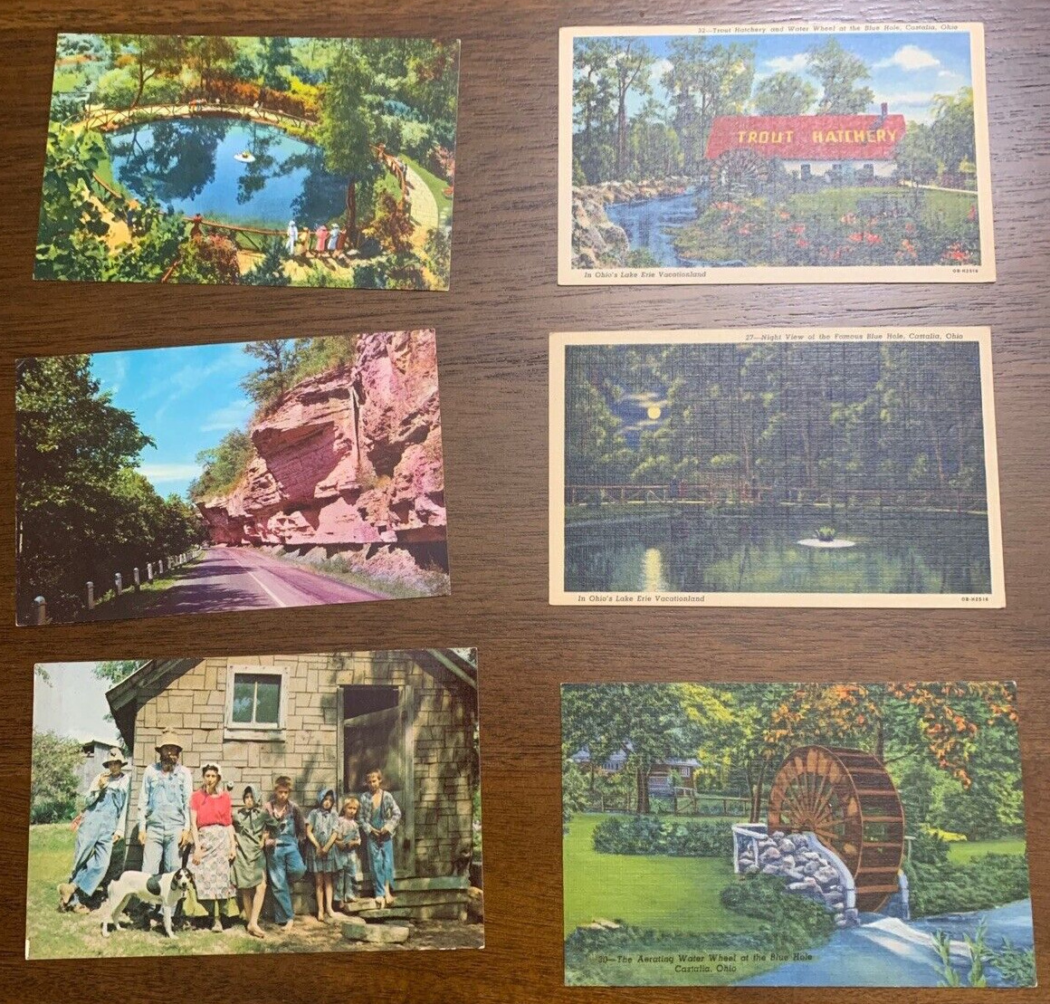 Lot Of Vintage Postcards: Ohio, Blue Hole, Ozarks Some Linen, Unposted