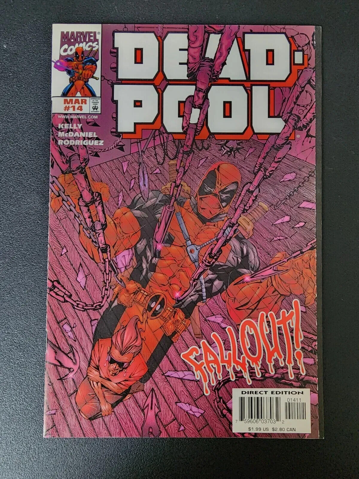 Marvel Comics Deadpool #14 March 1998 1st app of Ajax (Francis)