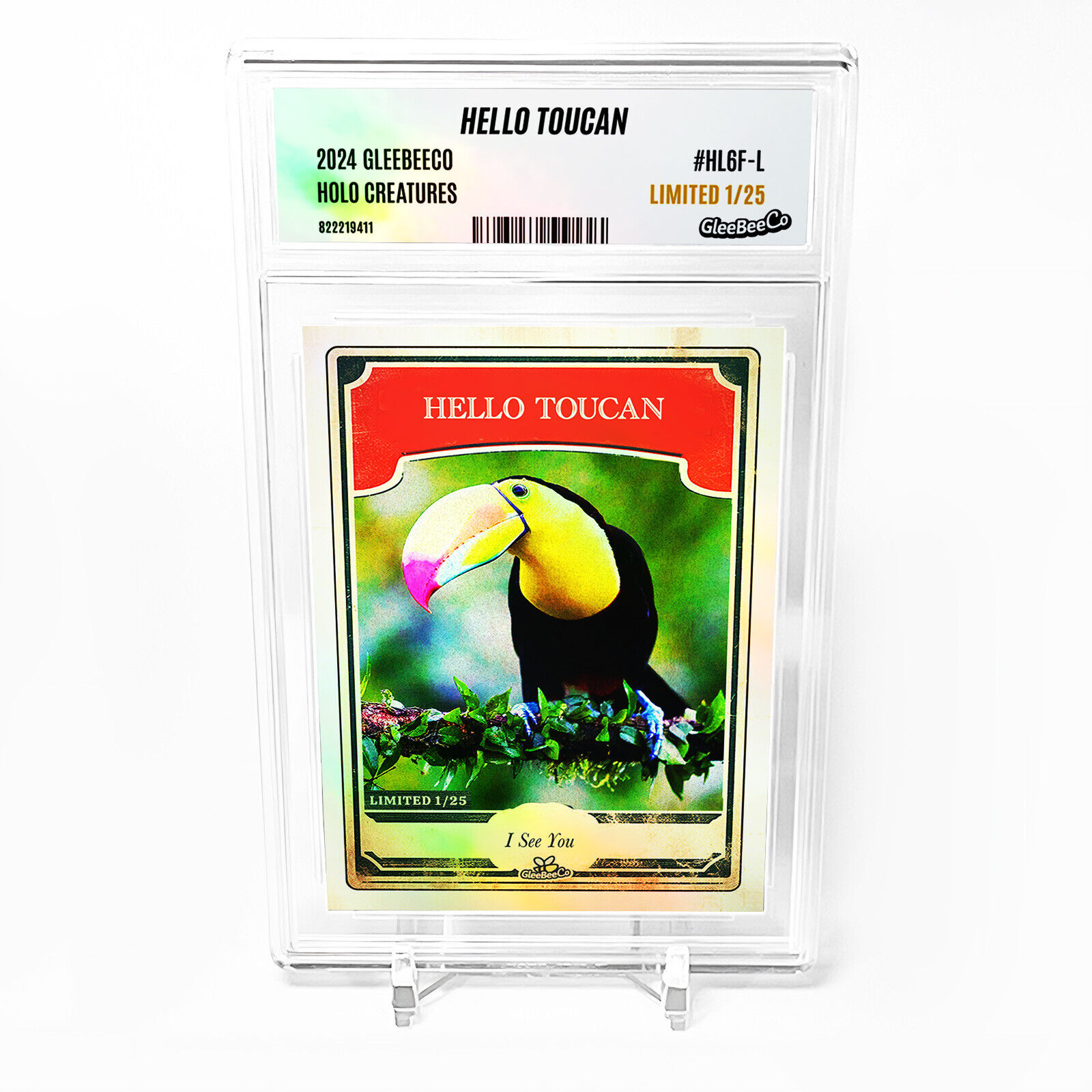 HELLO TOUCAN Card 2024 GleeBeeCo Holo Creatures I See You #HL6F-L Limited to /25