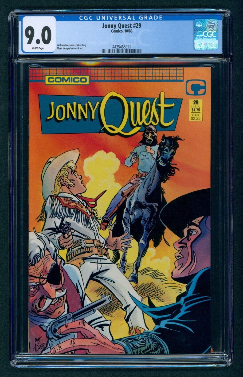 RARE Jonny Quest #29 CGC 9.0 W The only copy on the Census Kings of the West