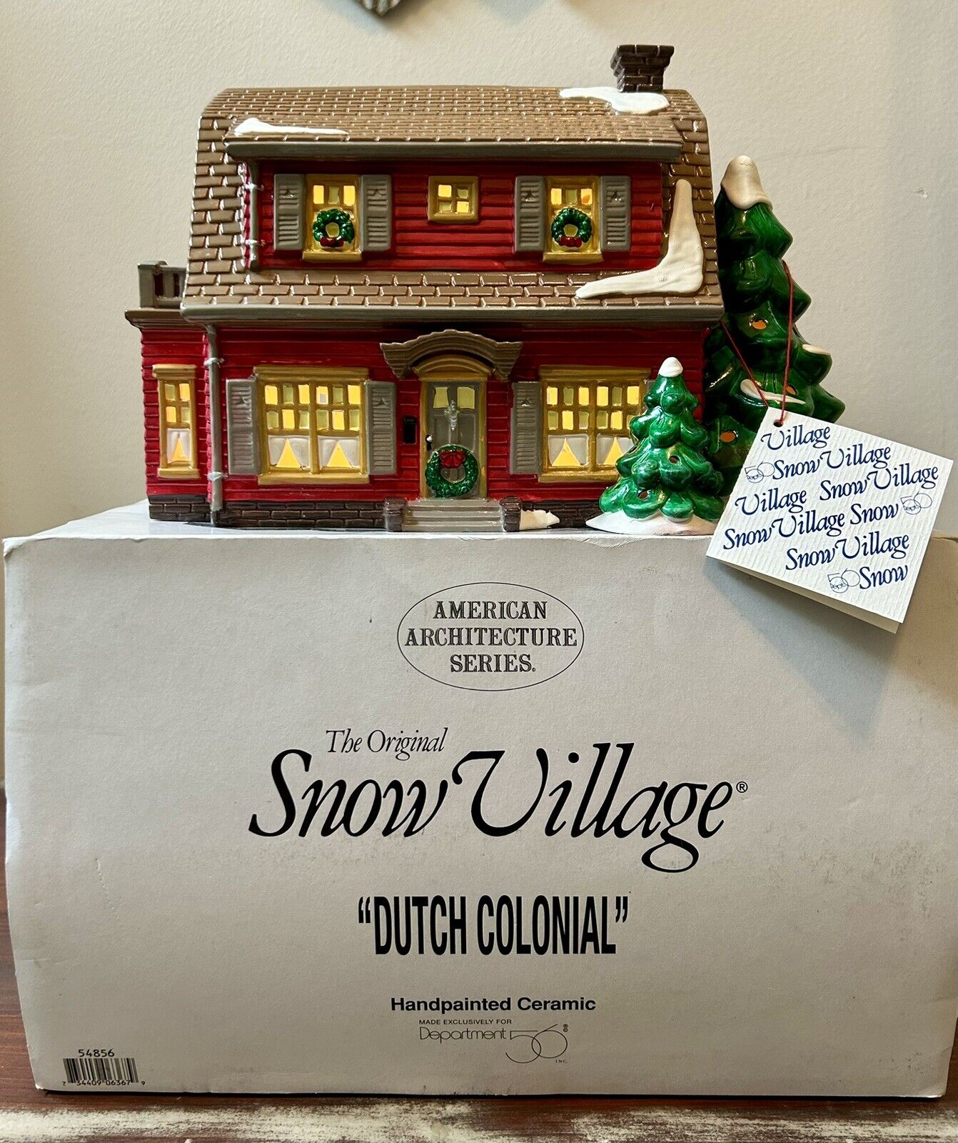 Dept 56 Original Snow Village Dutch Colonial House American Architecture Series