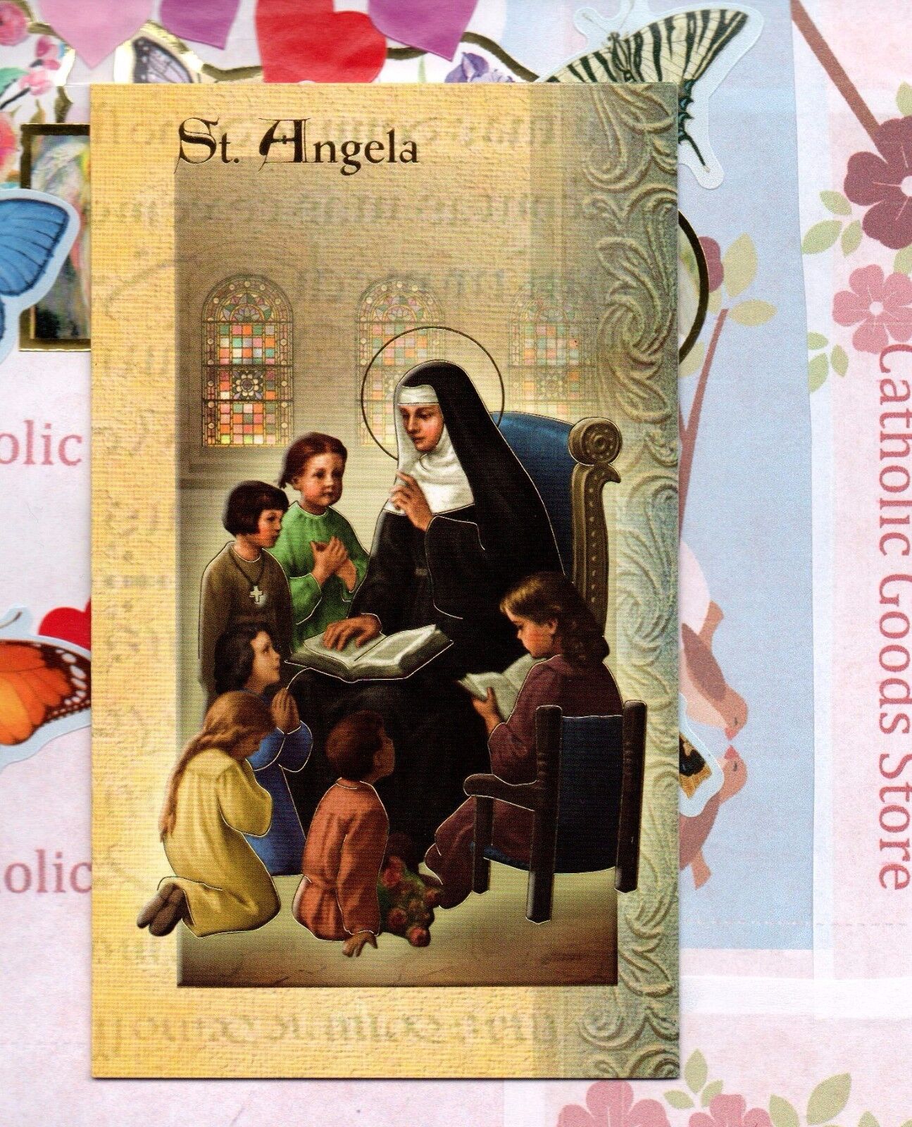 Saint St. Angela Merici- Biography, prayer, Feast Day, etc... Folder Card