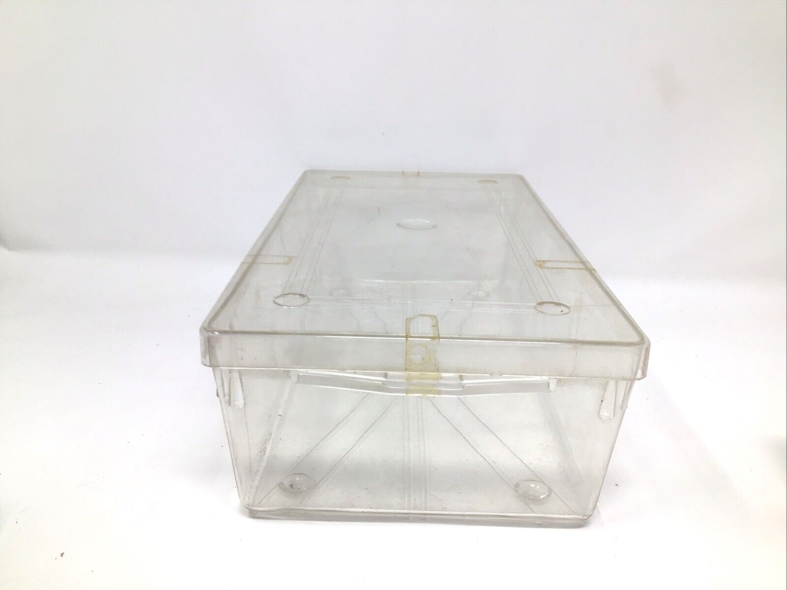 Vintage Sterling Products Acrylic Storage Box Removable Lid Dolls Sewing Shoes
