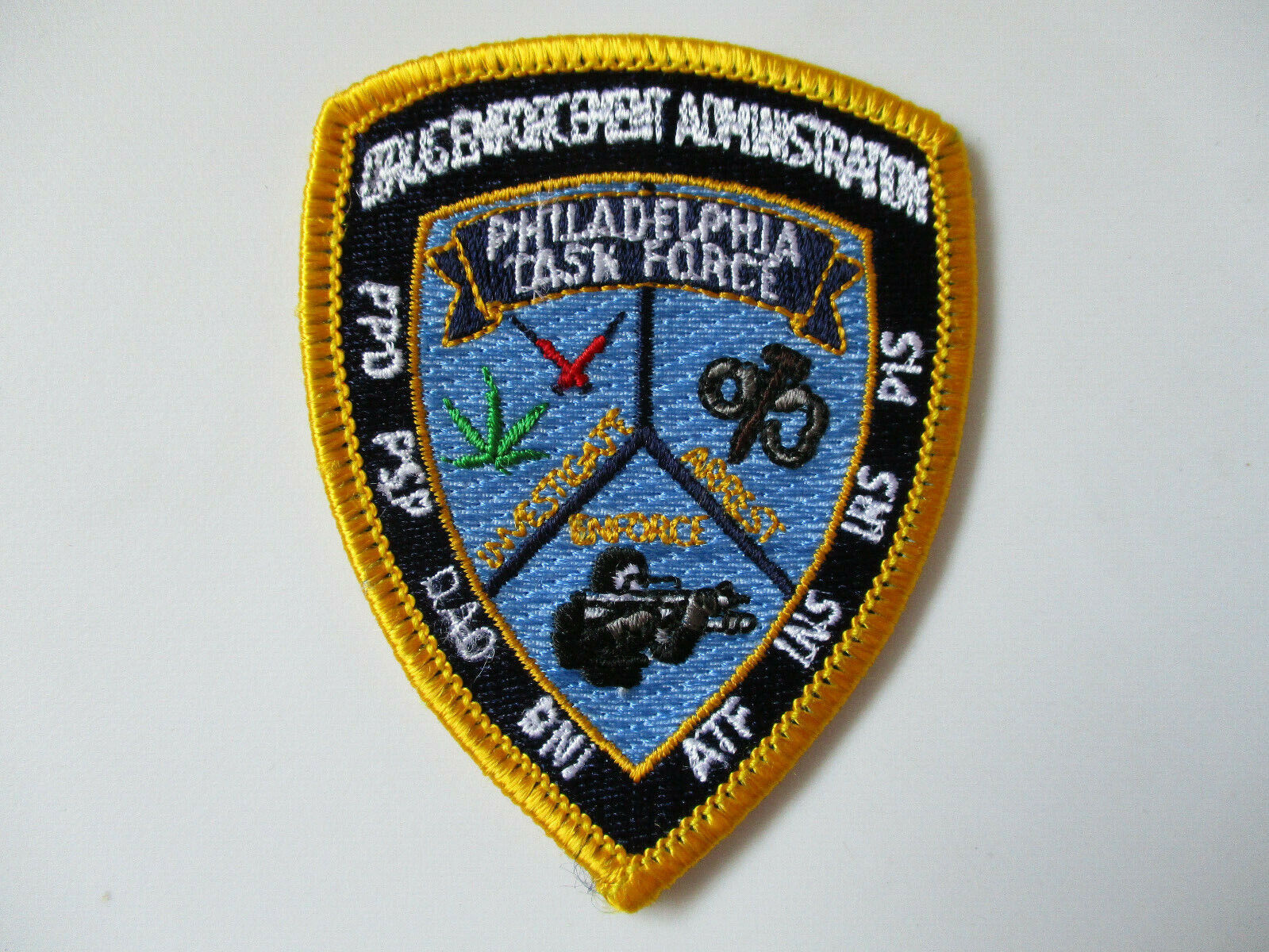 1990s era DEA Philadelphia Drug Task Force ATF INS Police Patch