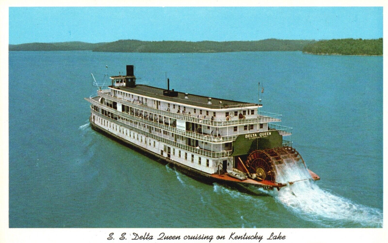 Postcard OH Cincinnati SS Delta Queen Greene Line Steamers Inc Vintage PC K1632