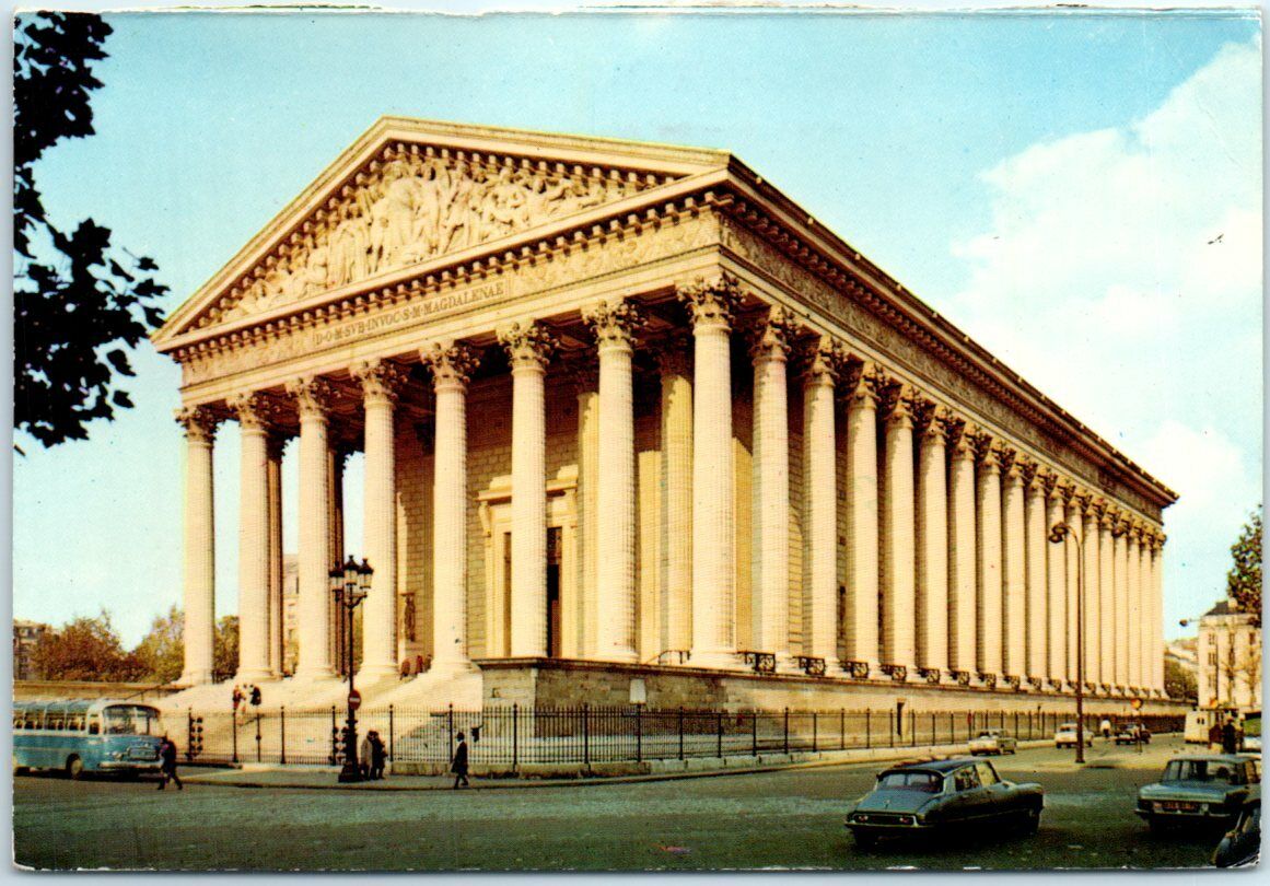 Postcard - Madeleine Church - Paris, France