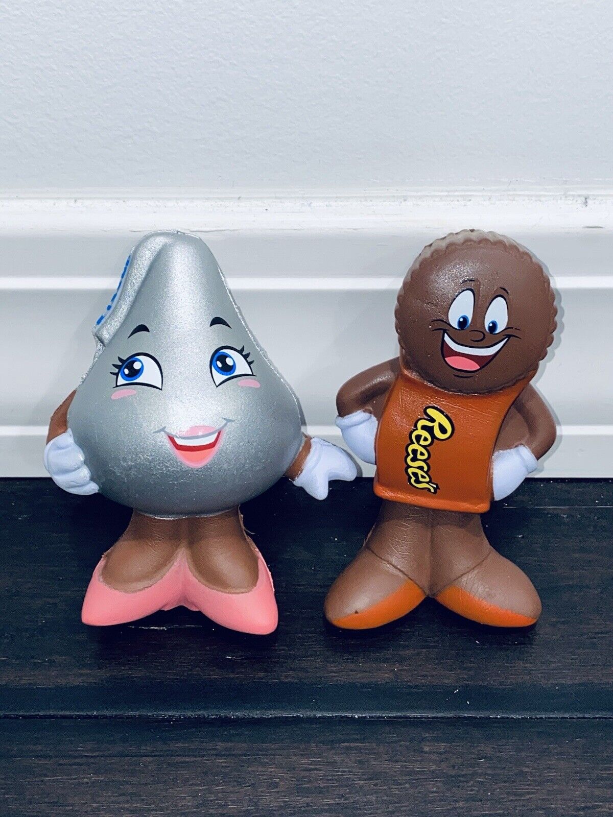 x2 Hershey Stress Reliever Toy Mascot Chocolate Bar & Kiss Souvenir Park Gifts