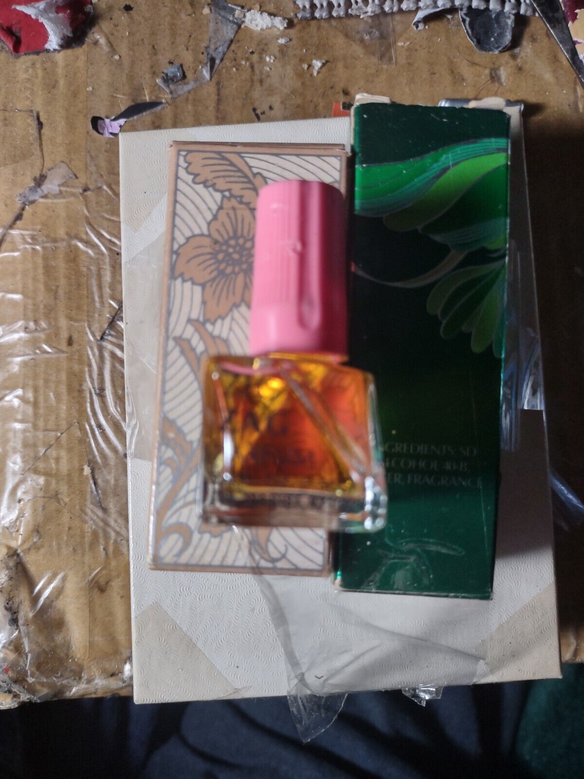Vintage Rare Zig Zag Perfume Zsa Zsa Gabor Pink Top Bottle 1/4 oz Full No Box