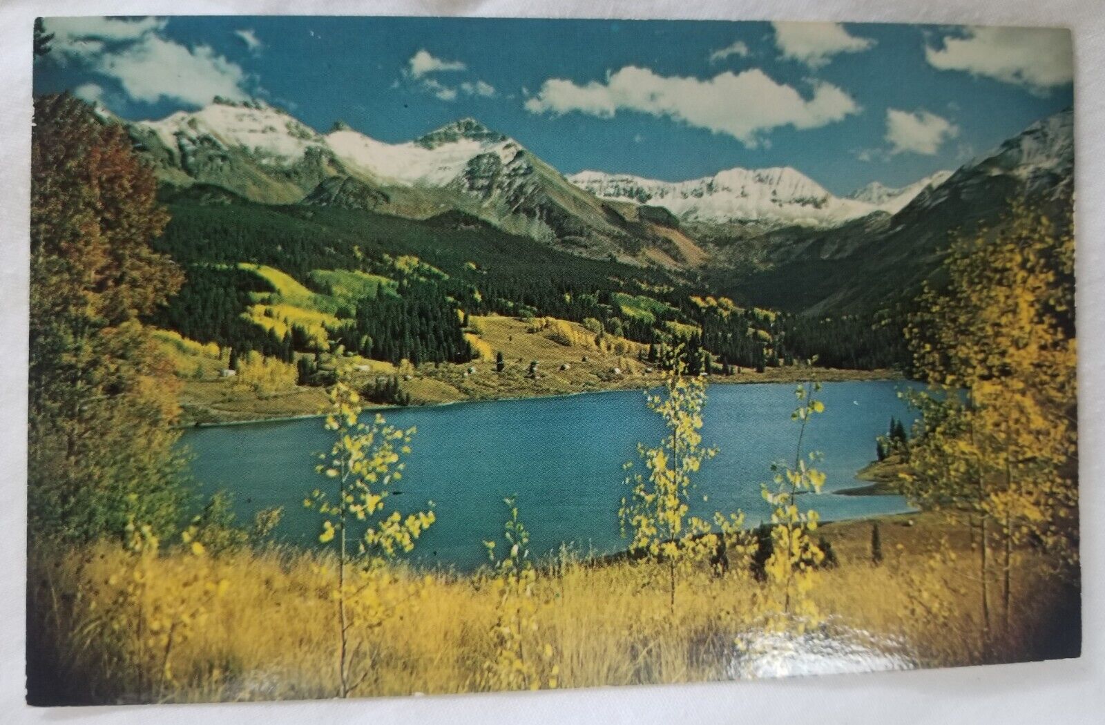 VTG RPPC Trout Lake, Colorado, Glossy Finish, Plastichrome 1950\'s Era: Unposted