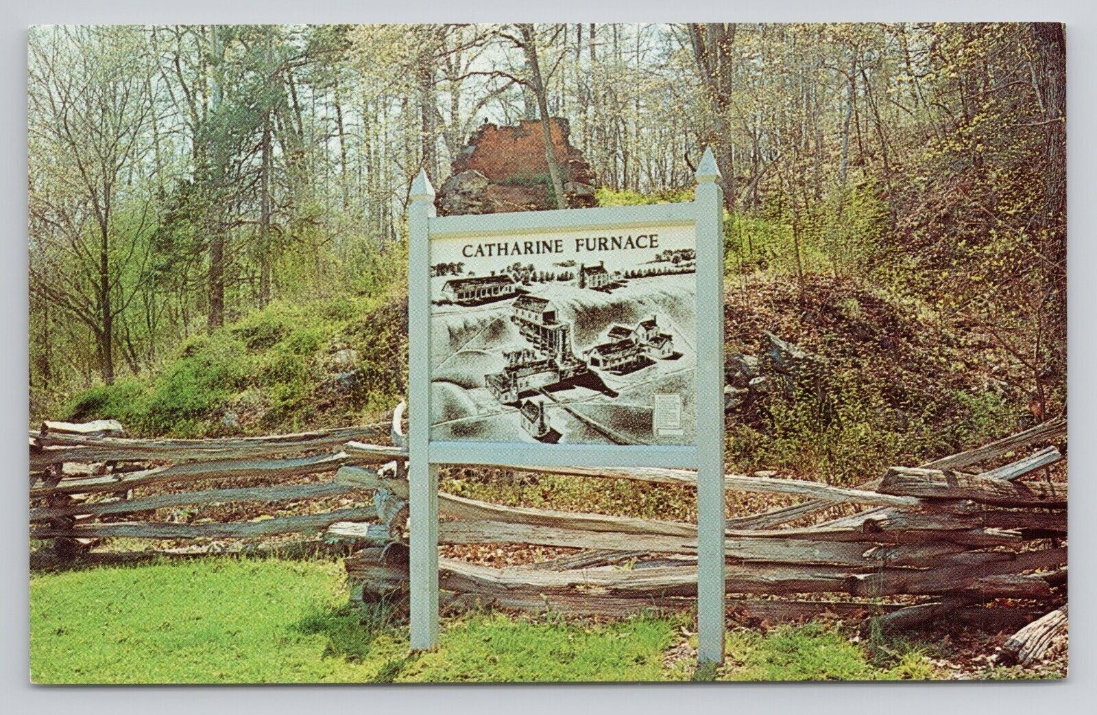 Catharine Furnace Chancellorsville Campaign Area Fredericksburg VA Postcard 1670